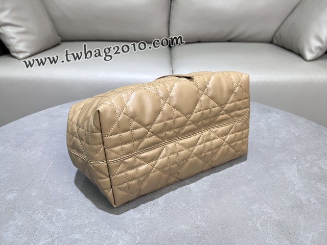 Dior专柜新款迪奥中号Toujours手袋牛皮超大藤格纹休闲女包 djfk1237
